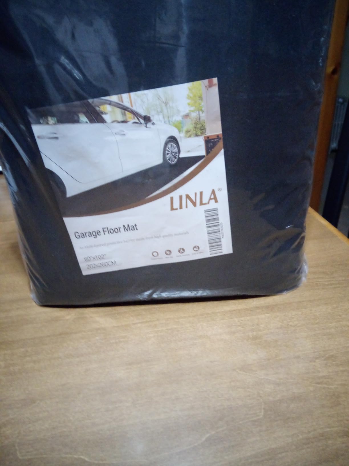 LINLA Absorbent Oil Spill Mat, Garage Floor Mat, Oil Pad for Car customer photo 1