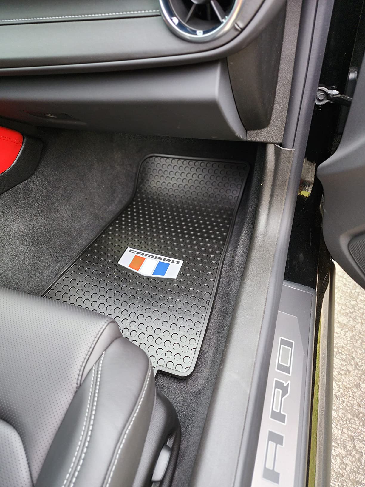 Lloyd Mats Custom-Fit All-Weather Rubber Floor Mats for Chevy Camaro 2016-2024 - Tri Color Shield (2PC - Fronts, Black) customer photo 1