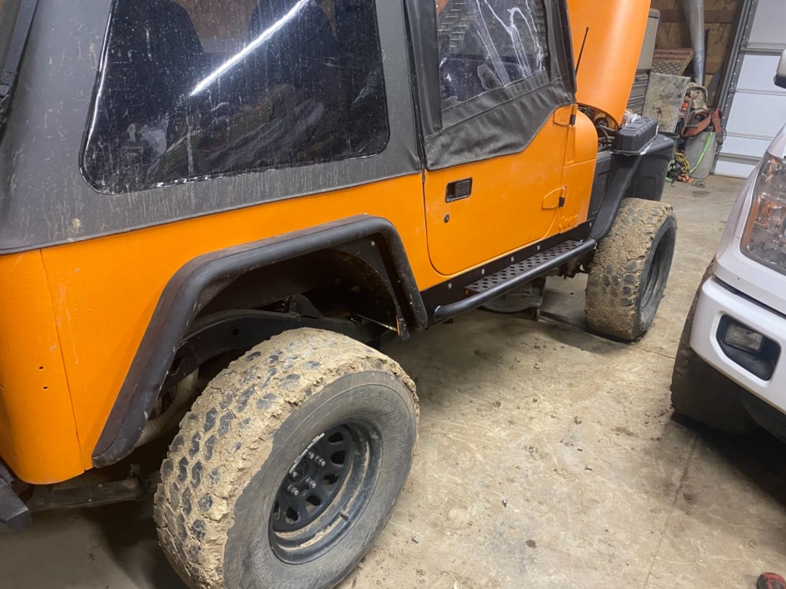 KUAFU Armor Rocker Guard Sliders Compatible with 1997-2006 Wrangler TJ Steel Running Board Side Step Nerf Bar customer photo 2