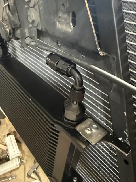 EVIL ENERGY 30 Row Oil Cooler, 10AN Stacked Plate Transmission Engine Cooler Universal British Radiator Aluminium Black customer photo 1