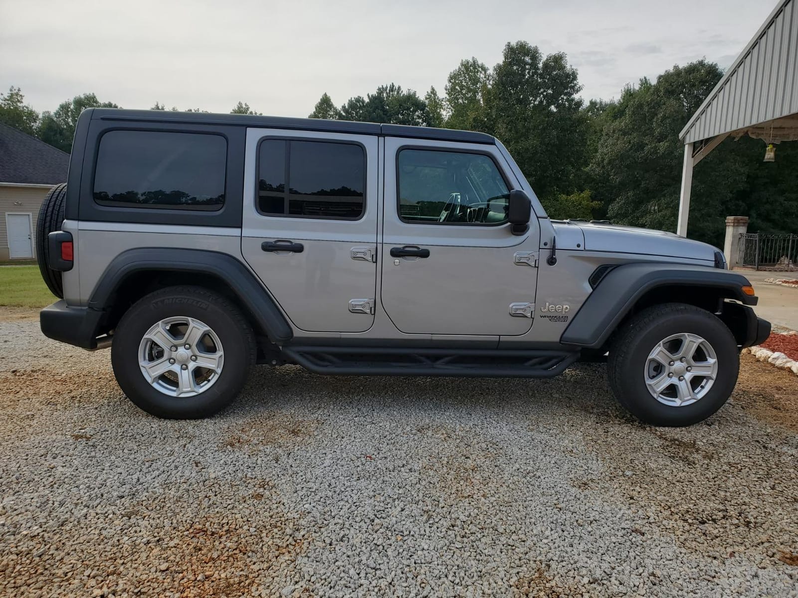 Hooke Road Wrangler JL Side Steps Running Boards Slider Rails for 2018-2025 Jeep Wrangler JL Unlimited 4 Doors customer photo 1