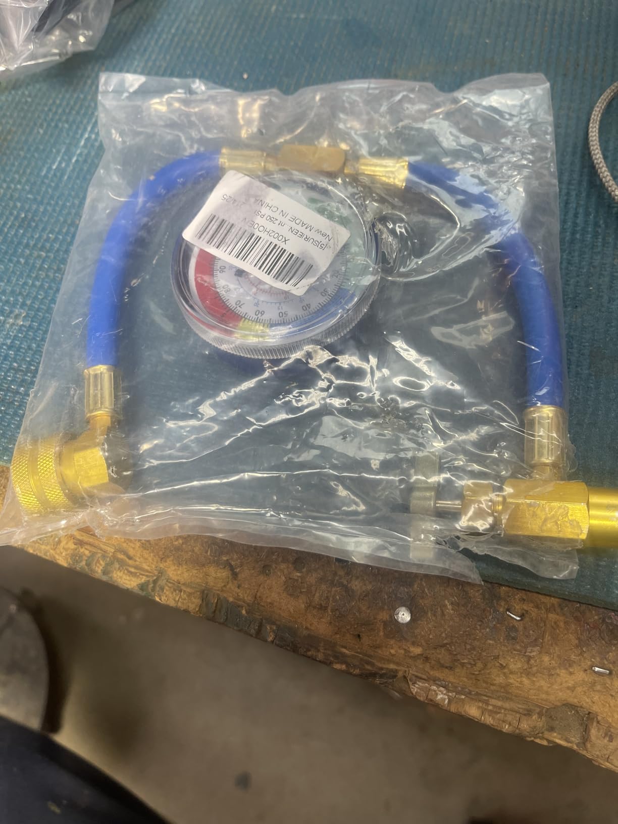 R134A AC Refrigerant Recharge Hose Kit 1/2” Piercing Can Tap Valve customer photo 2