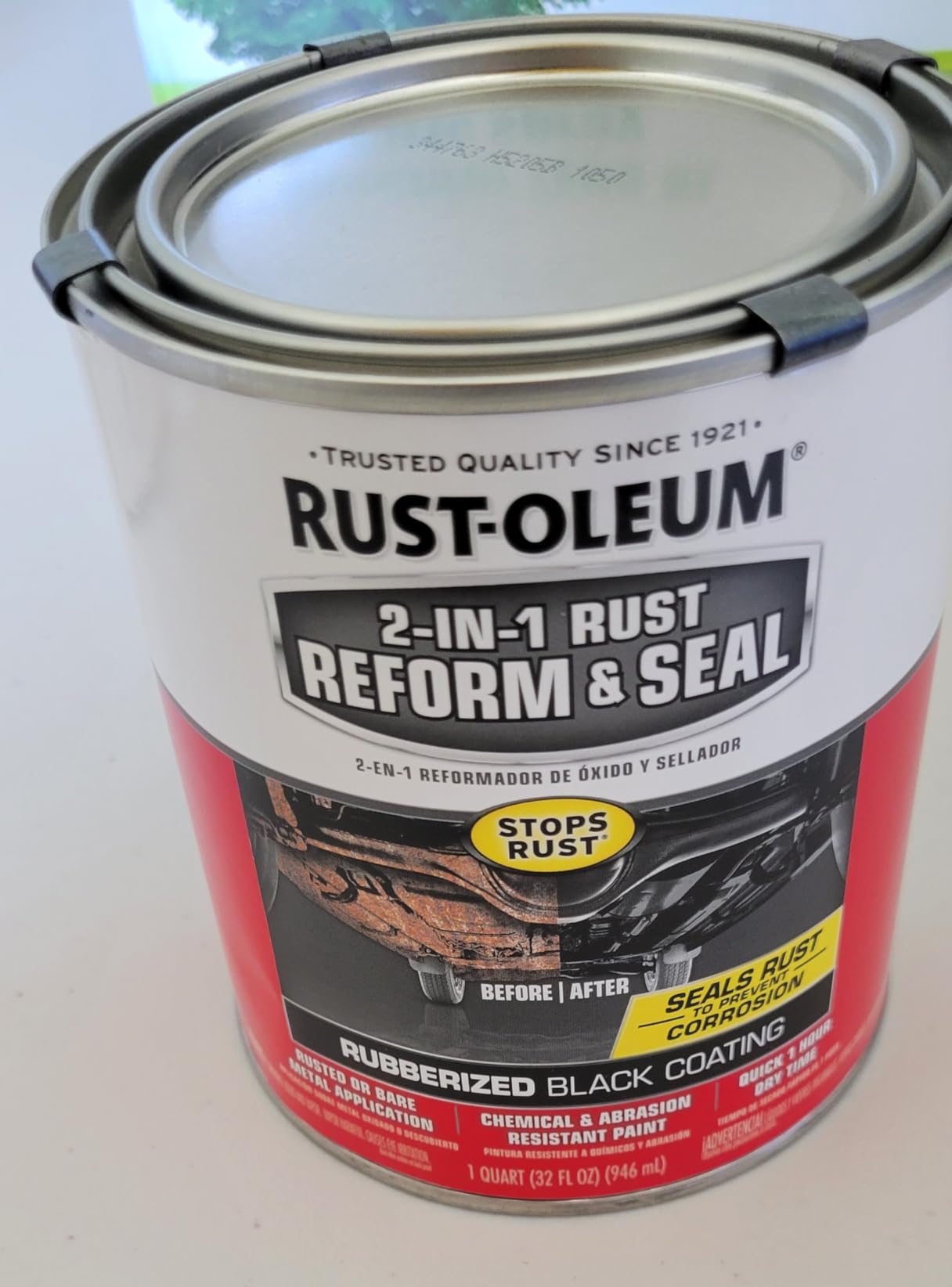 Rust-Oleum Stops Rust 2-in-1 Rust Reform & Seal Coating, Black customer photo 1