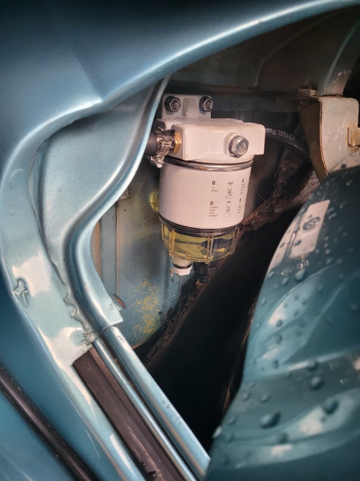R12T Fuel/Water Separator Assembly, for Outboard Marine Engine, 10 Micron customer photo 2