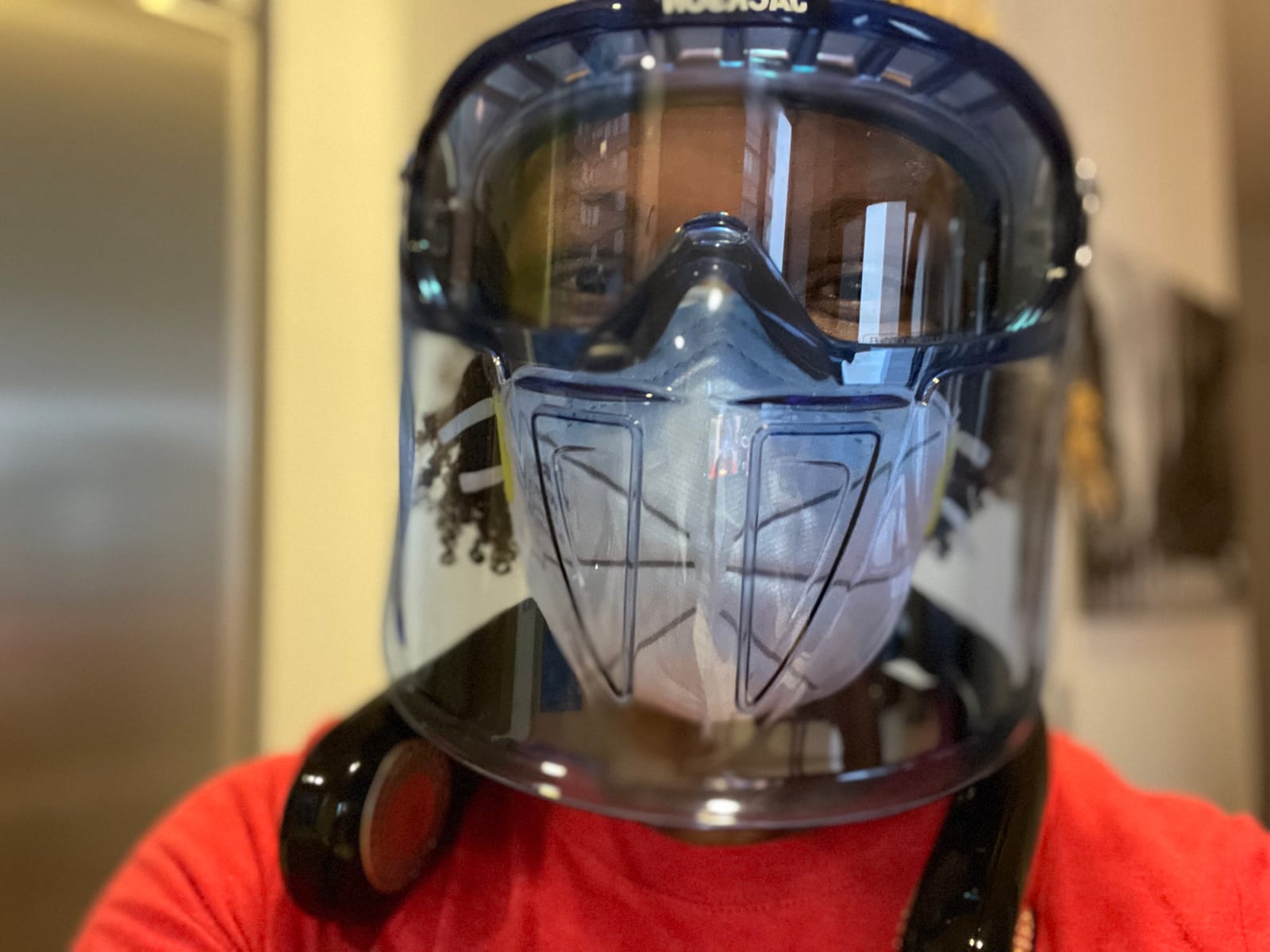 Jackson Safety GPL500 Clear Safety Goggles with Face Shield - ANSI Z87.1 customer photo 2