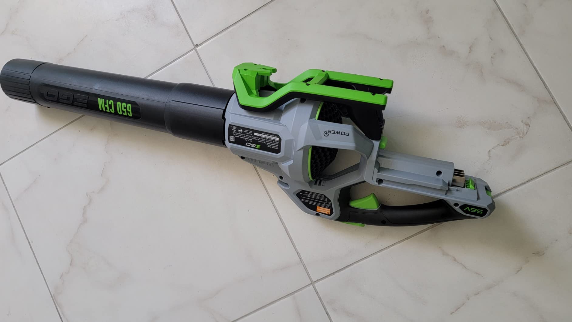 EGO POWER+ Cordless Electric Leaf Blower, 650 CFM, With Battery - LB6504 customer photo 2