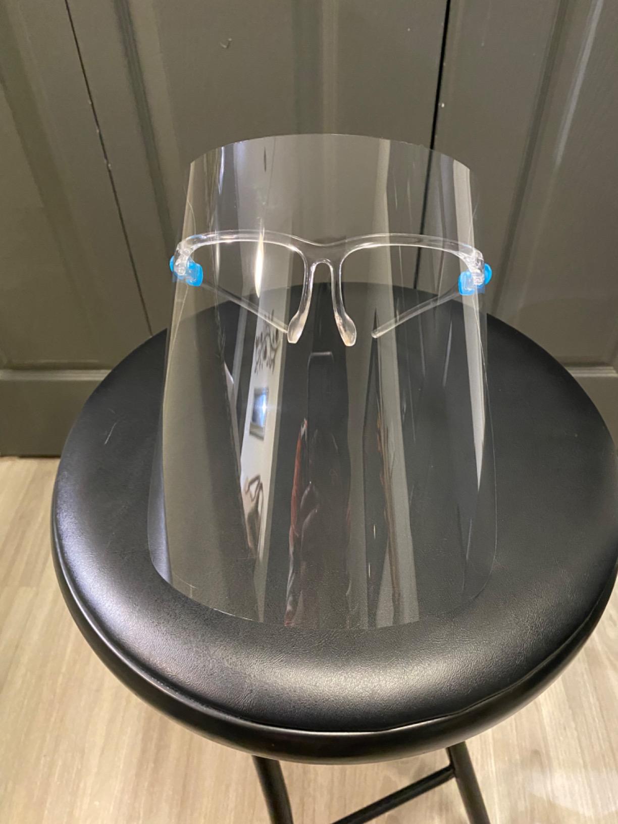 TCP Global Salon World Safety Face Shields with Glasses Frames (Pack of 10) customer photo 2