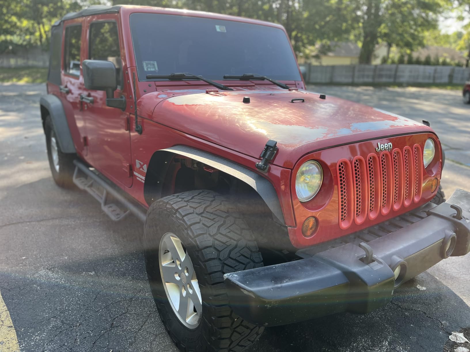 Hooke Road Wrangler JK Running Boards 4 Door, Side Steps Nerf Bars for 2007-2018 Jeep Wrangler JK Unlimited 4 Doors Only customer photo 2