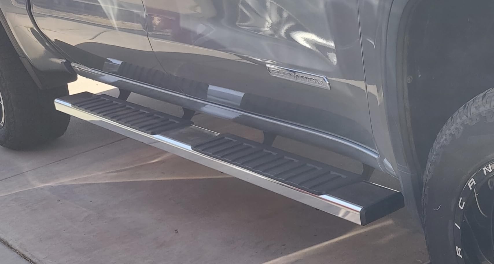 COMNOVA 6 Inches Running Boards& Steps Nerf Bars Compatible with 2019-2026 Chevy Silverado 1500, 2020-2026 Silverado/Sierra 2500/3500HD Crew Cab,Running Boards for Silverado, Stainless Steel Slider customer photo 1