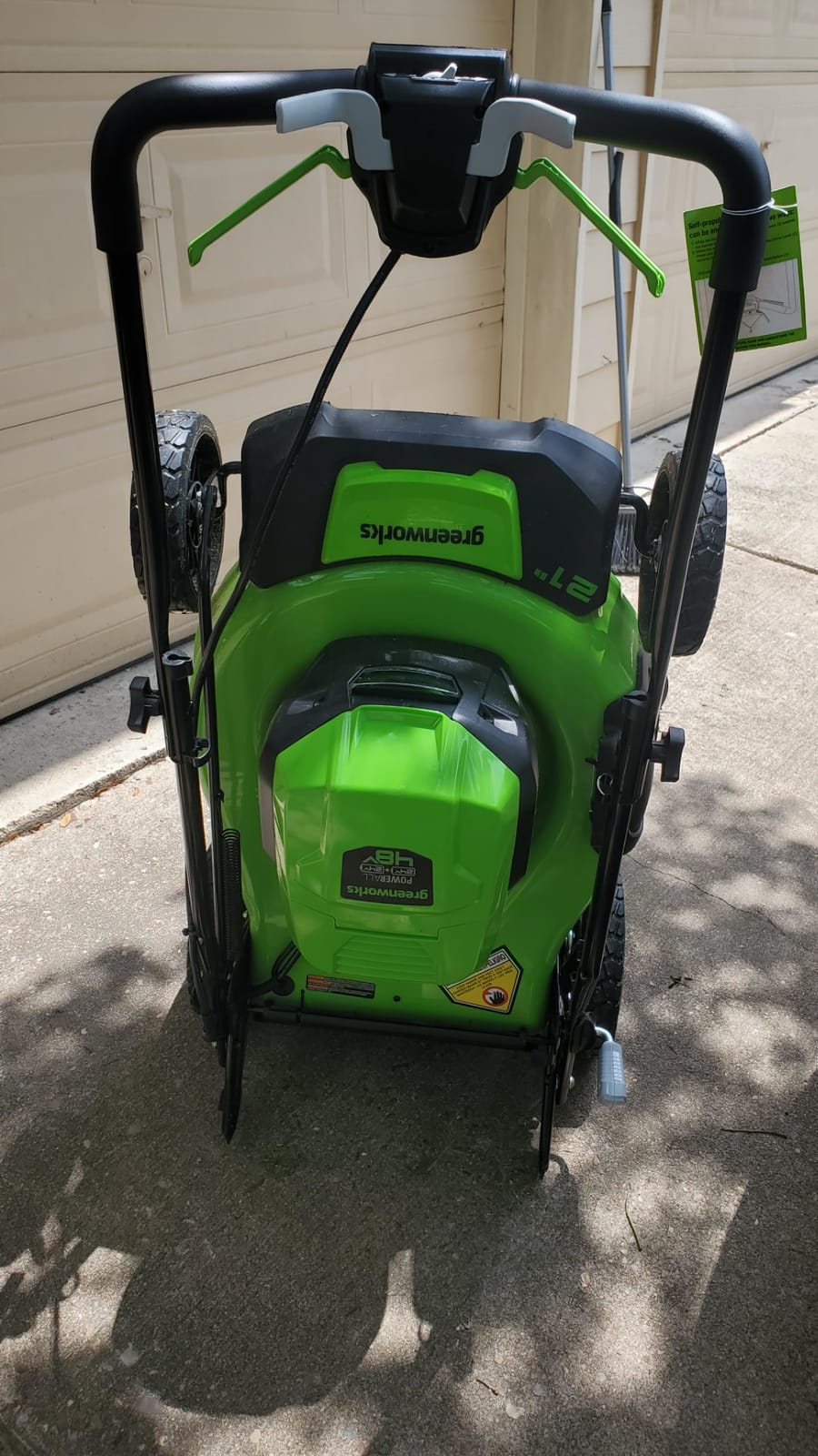 Greenworks 48V (24V x 2) 21in Self-Propelled Lawn Mower, Battery Kit customer photo 1