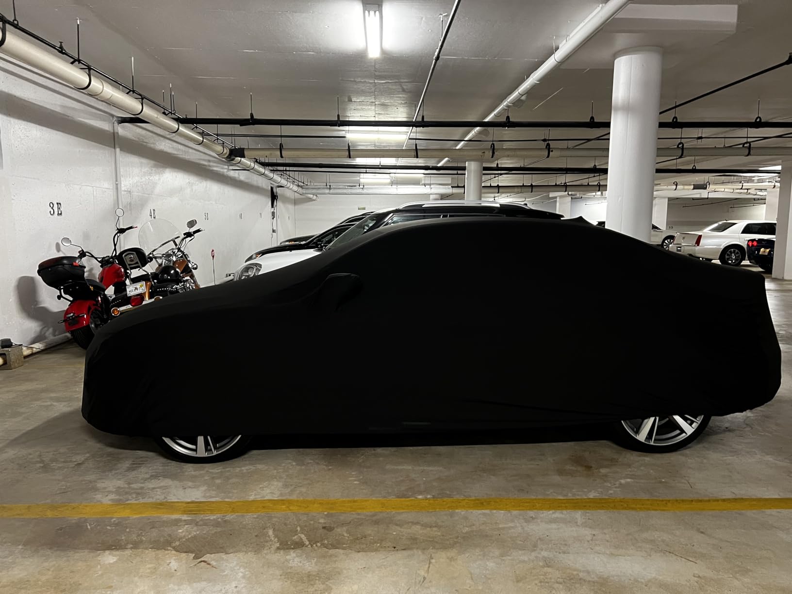 SR1 Performance USA Indoor Car Cover Custom Fit for Mercedes-Benz C-Class Sedan & AMG C43 C63 2015-2026 – Ultraguard Premium Stretch Satin Soft Fleece Lining Dust Scratch Protection – Black customer photo 1