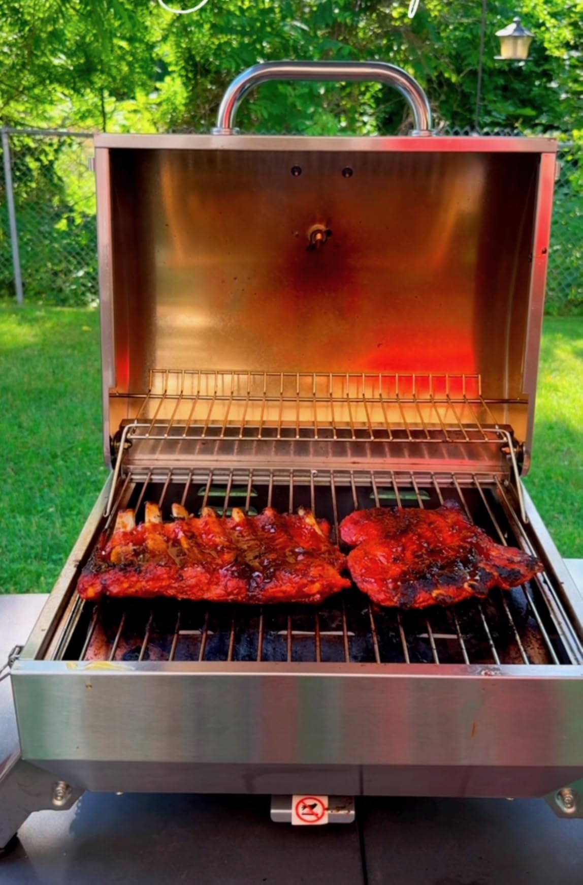 Royal Gourmet GT1001 Stainless Steel Portable Grill with Folding Legs customer photo 2