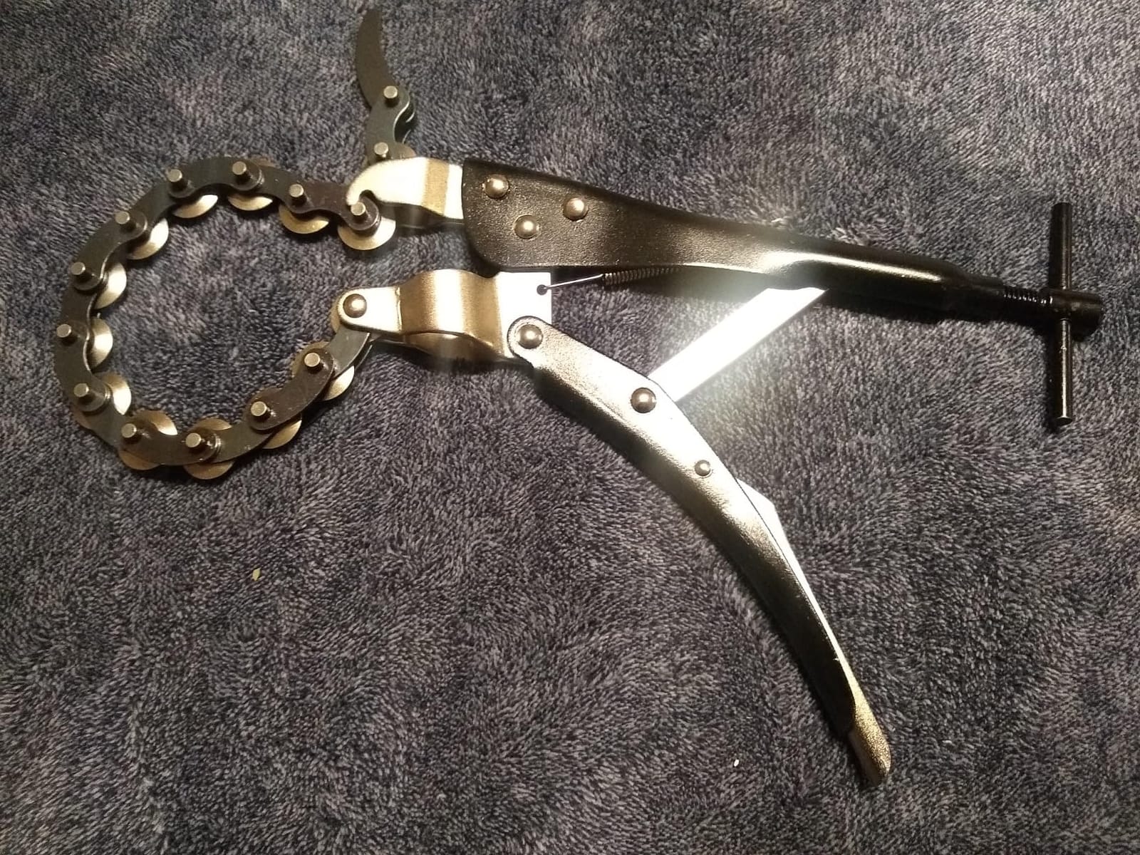 Exhaust Pipe Cutter Multi Wheel Chain Lock-grip Pliers Pipe Tube PCS Wrench Tool customer photo 1