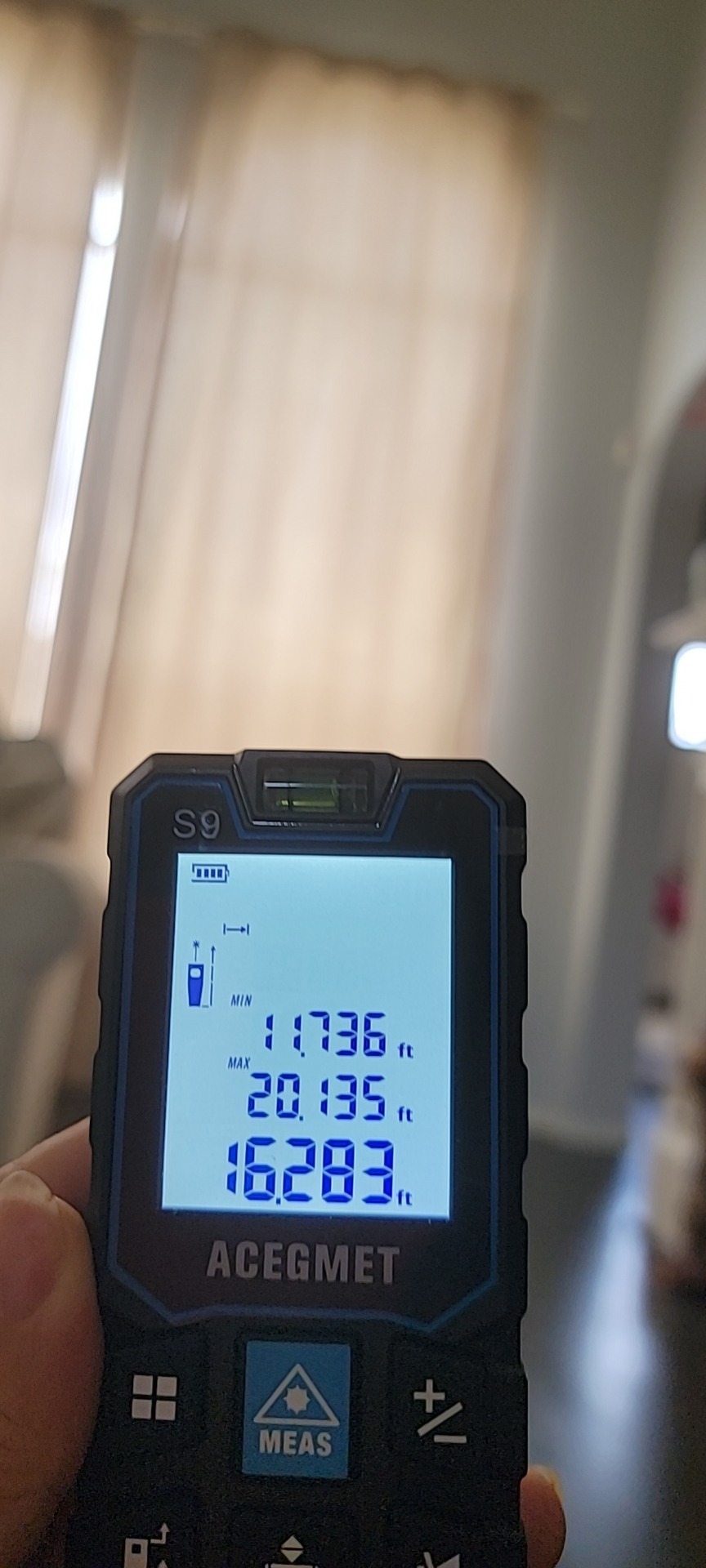 ACEGMET S9 229ft/70m Laser Measuring Tool, LCD Backlit Display customer photo 1