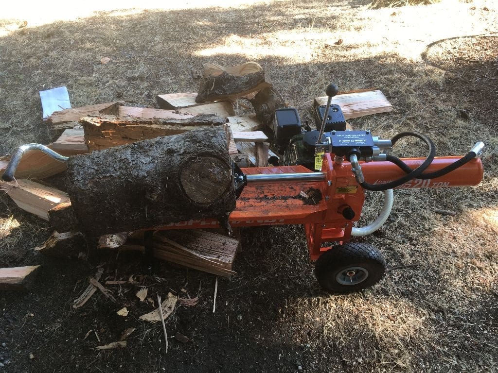 SuperHandy Log Splitter Portable 20 Ton Rapid Auto Return Ram System Bucher Gear Pump 7HP Engine Horizontal Full Beam Steel Wedge Firewood Splitting Forestry Harvesting customer photo 1