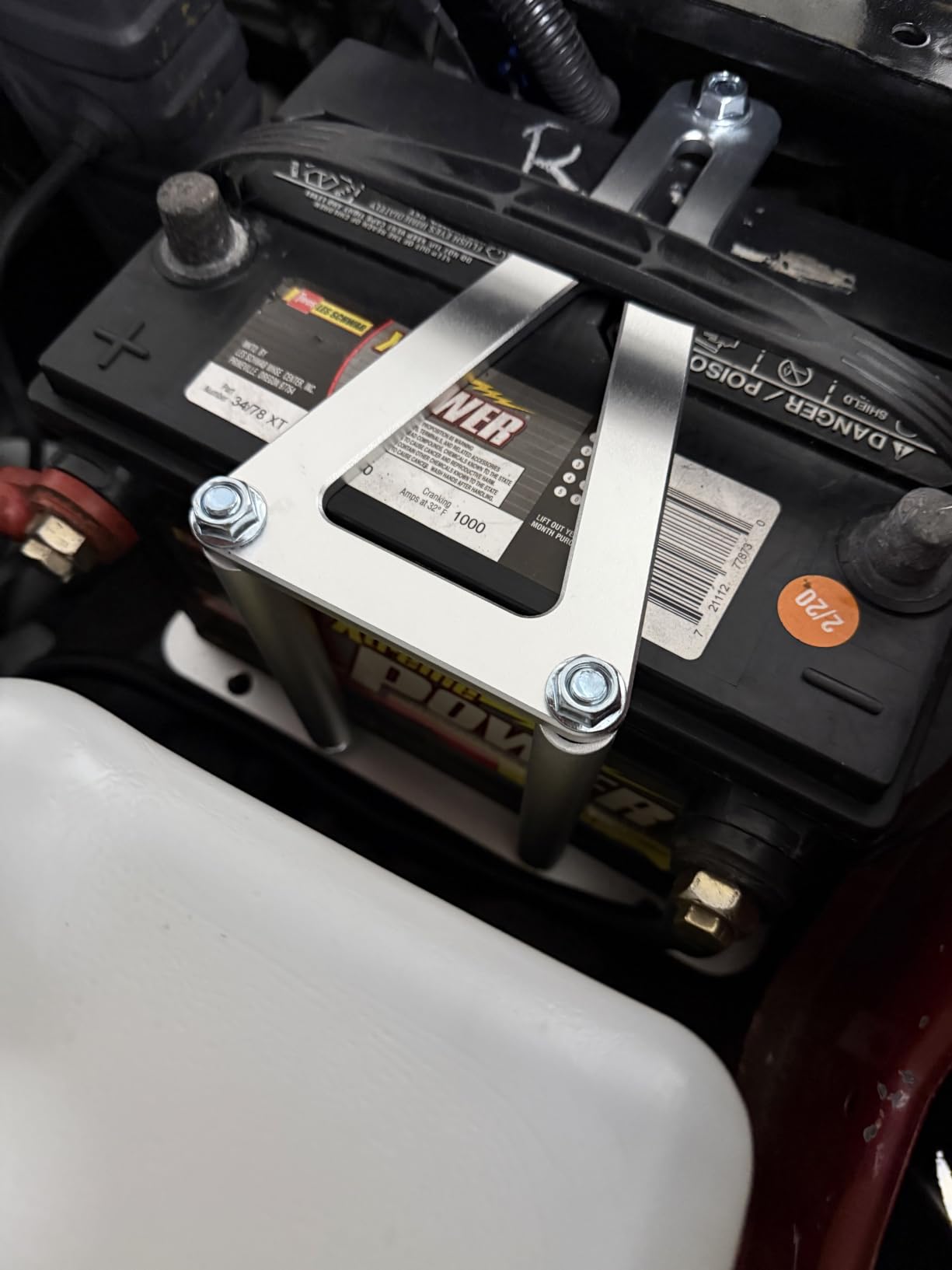 Danti Universal Battery Tray Hold Down Trunk battery Relocation Box Billet Aluminum 551181 For Optima Race Racing Mount Red Yellow Blue Top 34 34/78 D34 D34/78 34M D34M Battery Mount customer photo 1
