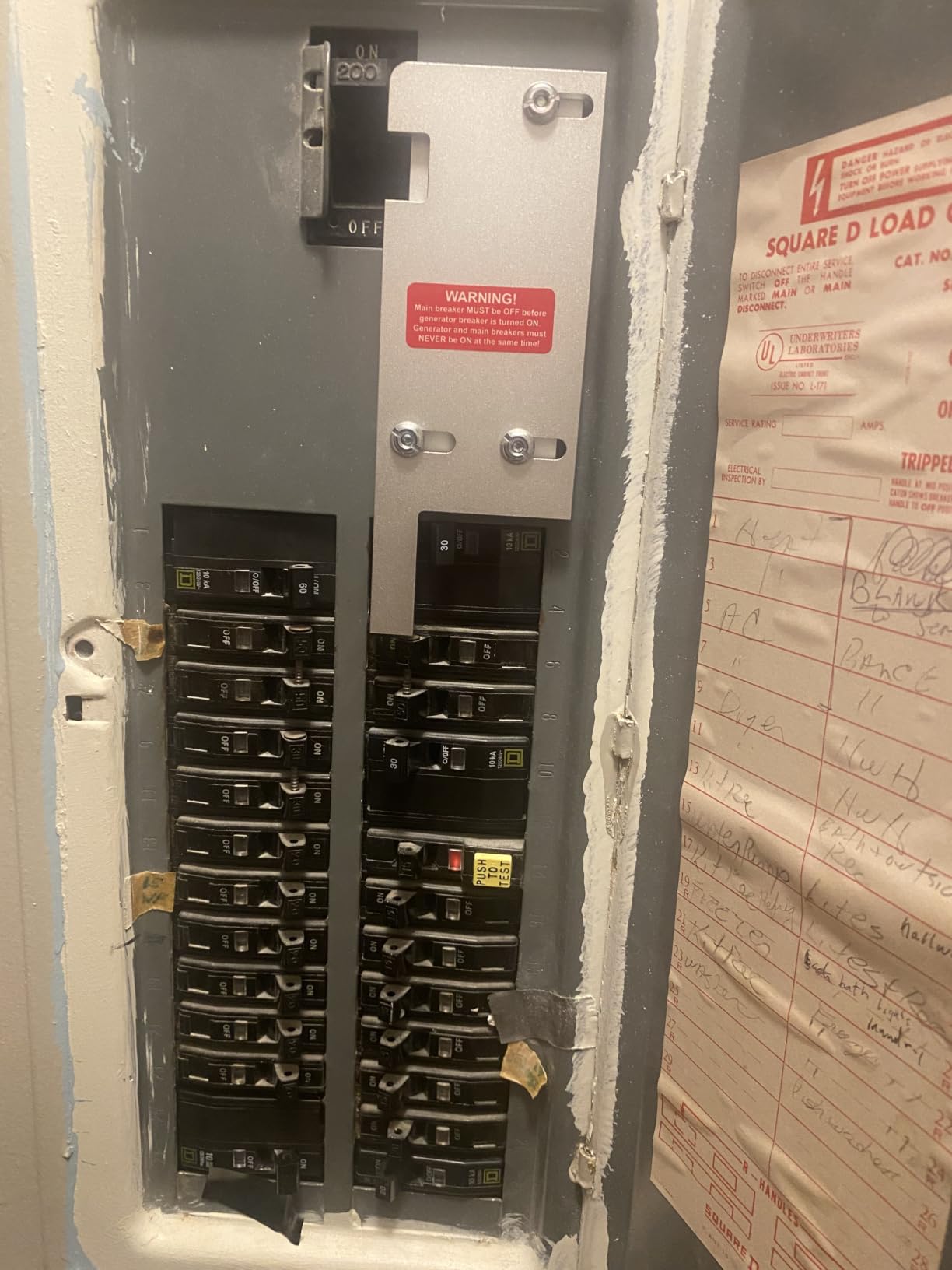 Generator Interlock Kit Compatible with Square D Vertical Main 150 or 200 amp Breaker,3 1/4 to 4 Inch Spacing Between Main and Branch Breaker customer photo 1