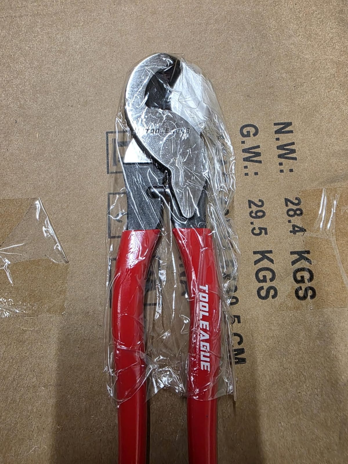 TOOLEAGUE 10 inches Cable Cutter,Heavy Duty Cable Cutting Plier, Red customer photo 2