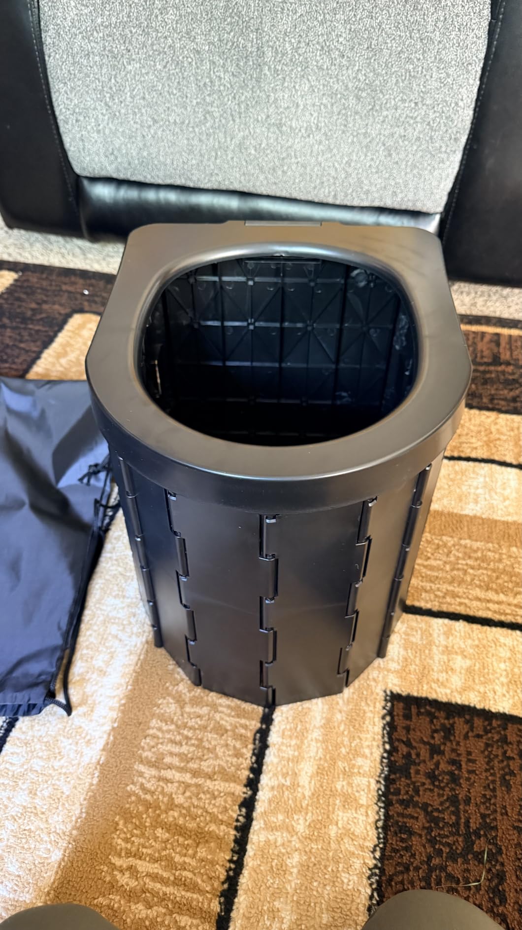 Portable Toilet for Camping, Potty Adults, Porta Travel Commode Bucket Car, Travel, Outdoor, Hiking, Backpack, Trips, Tent, Boat, Beach, Traffic Jam, Home customer photo 1