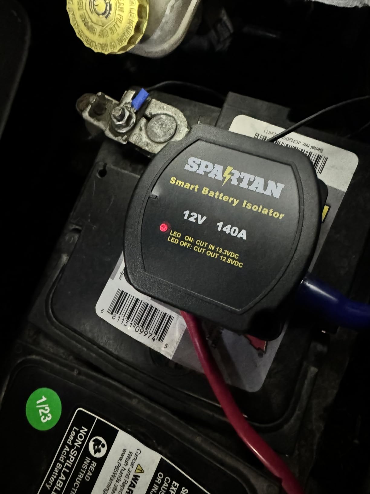 Spartan Power Smart Dual Battery Isolator 12V 140A Voltage Sensitive Relay VSR for Vans, Trucks, RVs, Motorhomes, ATV, UTV, Boats, Off Road Vehicles customer photo 1