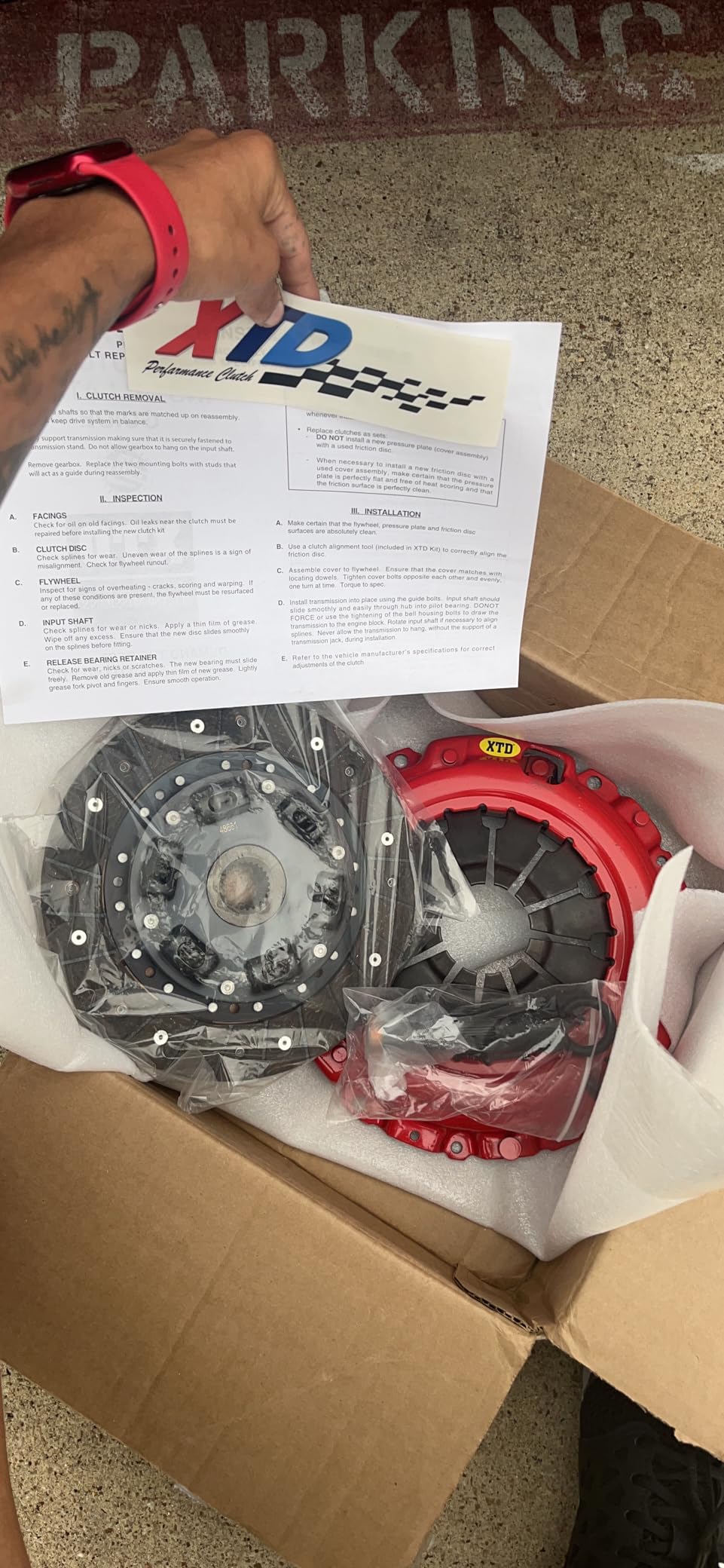 XTD STAGE 2 CLUTCH & 10 LBS FLYWHEEL KIT COMPATIBLE WITH 02-06 RSX BASE, TYPE-S K20, 02-11 HONDA CIVIC Si_AB customer photo 2
