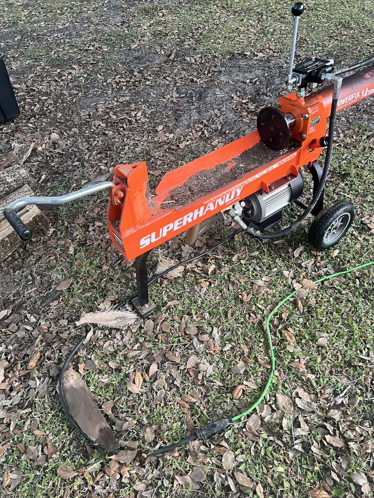 SuperHandy Hydraulic Log Splitter, 14 Ton, Portable Firewood Splitter customer photo 2