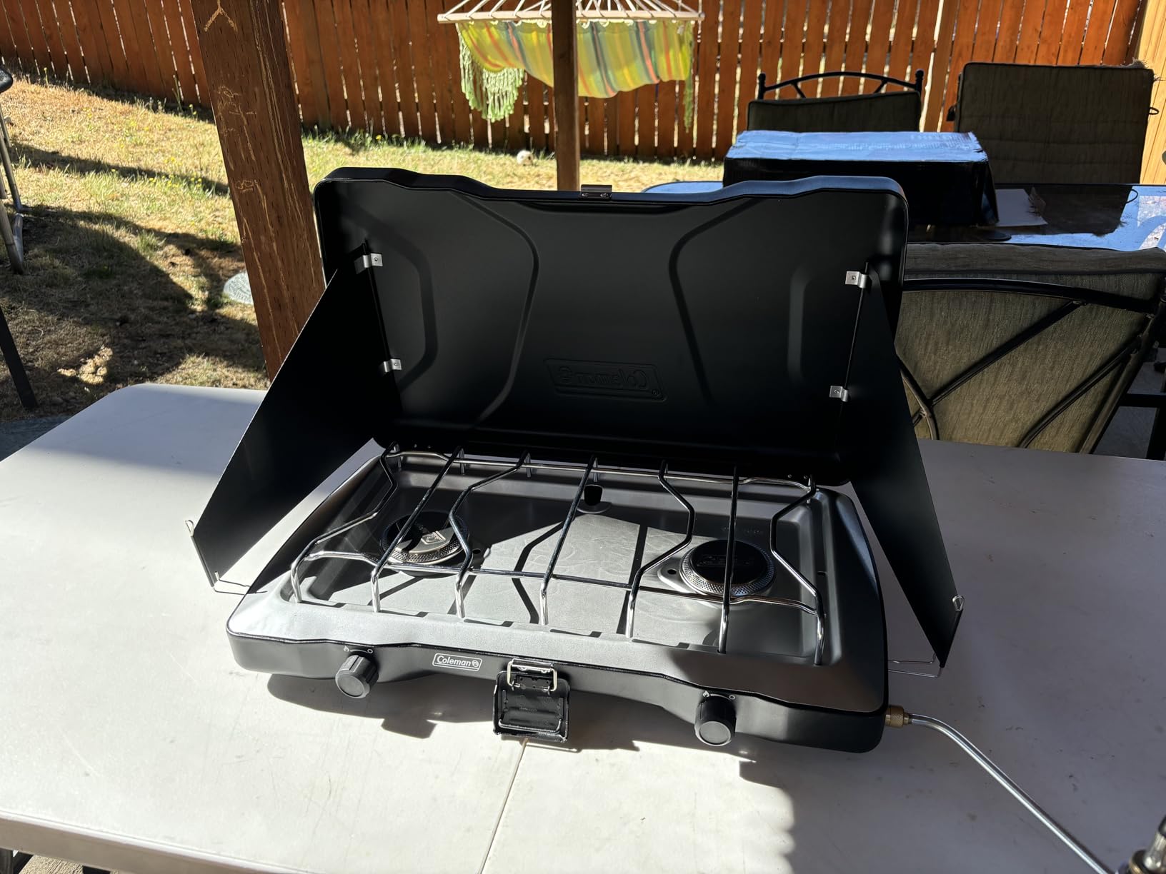 Coleman Triton 2-Burner Propane Stove, Portable Camping Cooktop customer photo 1