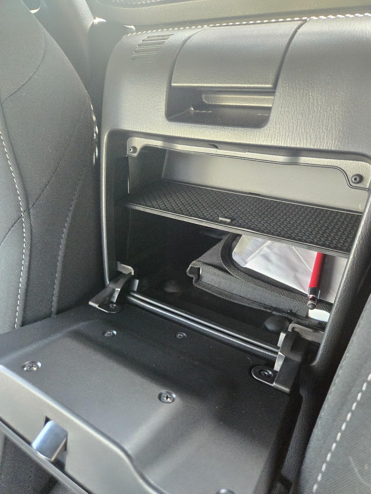 Autorder Center Console Organizer for 2016-2025 2026 Mazda MX-5 RF Miata Interior Accessories Glove Box Insert Tray Partition Panel with Built in Scratch Resistant Non Slip Silicone Pad customer photo 2