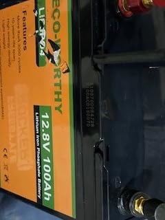 ECO-WORTHY 12V 100AH LiFePO4 Lithium Battery with Bluetooth, Max.1280Wh Energy, Low Temperature Protection, Group 24, Built-in 100A BMS, Perfect for Trolling Motor, RV, Boat, Solar Off-Grid customer photo 1
