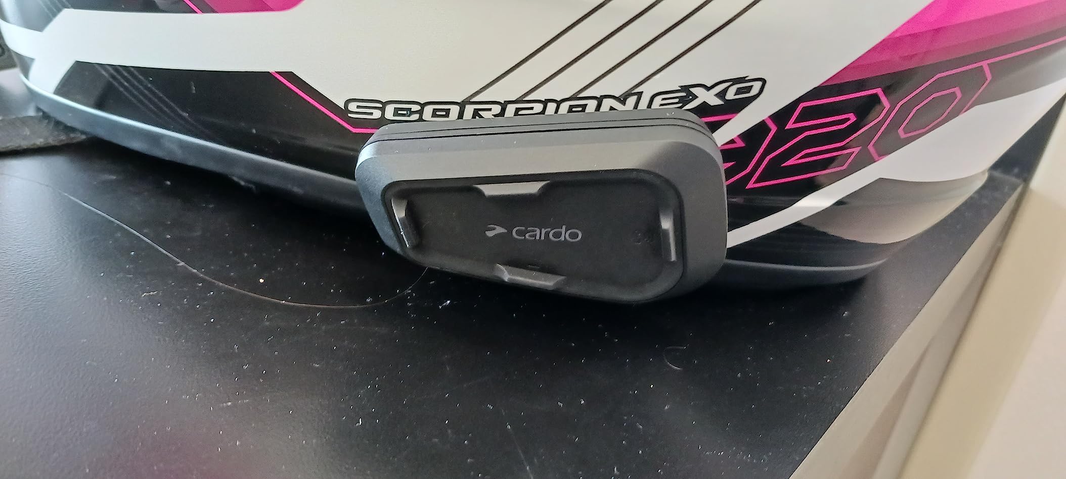 Cardo Systems Spirit HD Motorcycle Bluetooth Communication Headset, 2-Way Bluetooth, Thin 40mm Speakers, Waterproof, Universal Connectivity - Single Pack customer photo 1