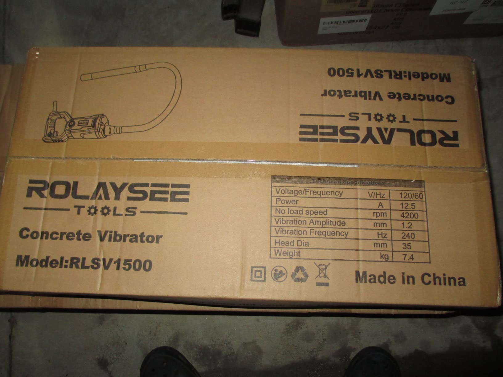 Handheld Concrete Vibrating Tool, 1500W Electric Concrete Vibrator customer photo 1