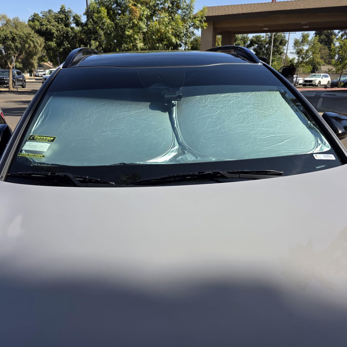 KUST Windshield Sun Shade for 2019-2025 2026 Chevrolet Chevy Silverado/GMC Sierra 1500 2500 3500 Accessories Window Sunshade Sun Visor Protector Foldable Blocks UV Rays Keep Your Car Cooler customer photo 2