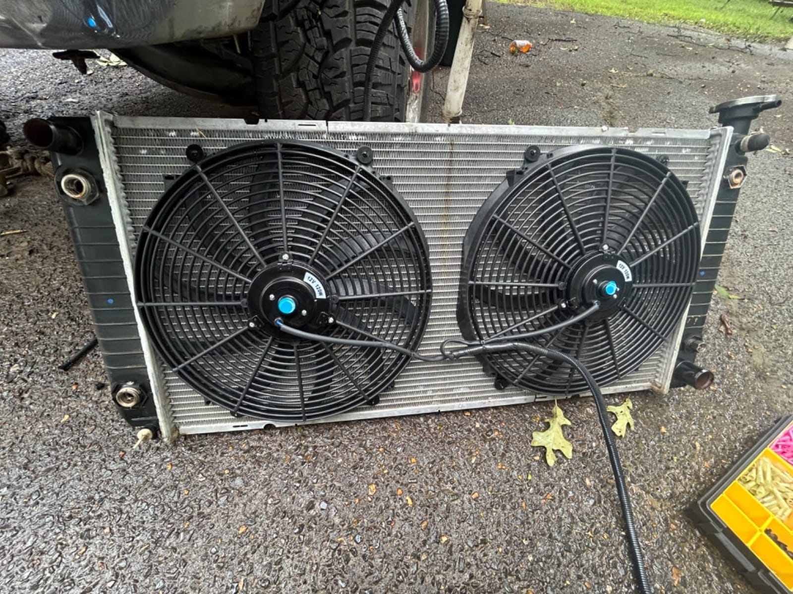 2PCS 16 Inch Universal Slim Push Pull Electric Radiator Cooling Fan customer photo 2