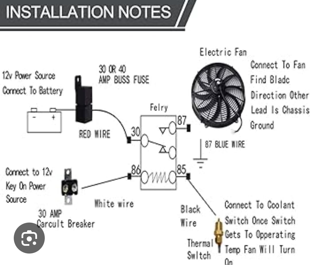 16 in Electric Radiator Cooling Fan Assembly Kit 10 S Blades Reversible Push or Pull 3000 CFM 12V Black customer photo 1