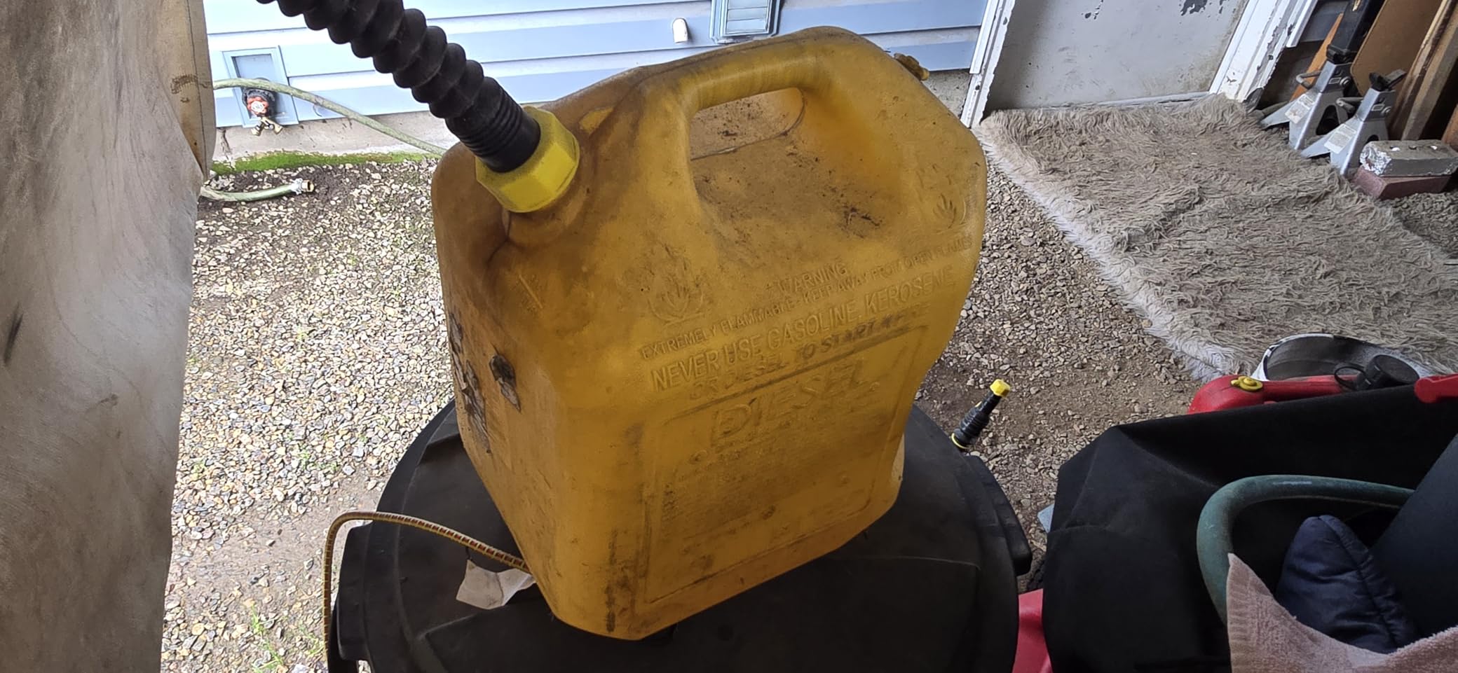 Surecan 5 Gallon Type II Safety Can - Flexible Rotating Spout, Spill Free Tank, Self-Venting, Thumb Trigger & Total Flow Control Jerry Can (Yellow) customer photo 2
