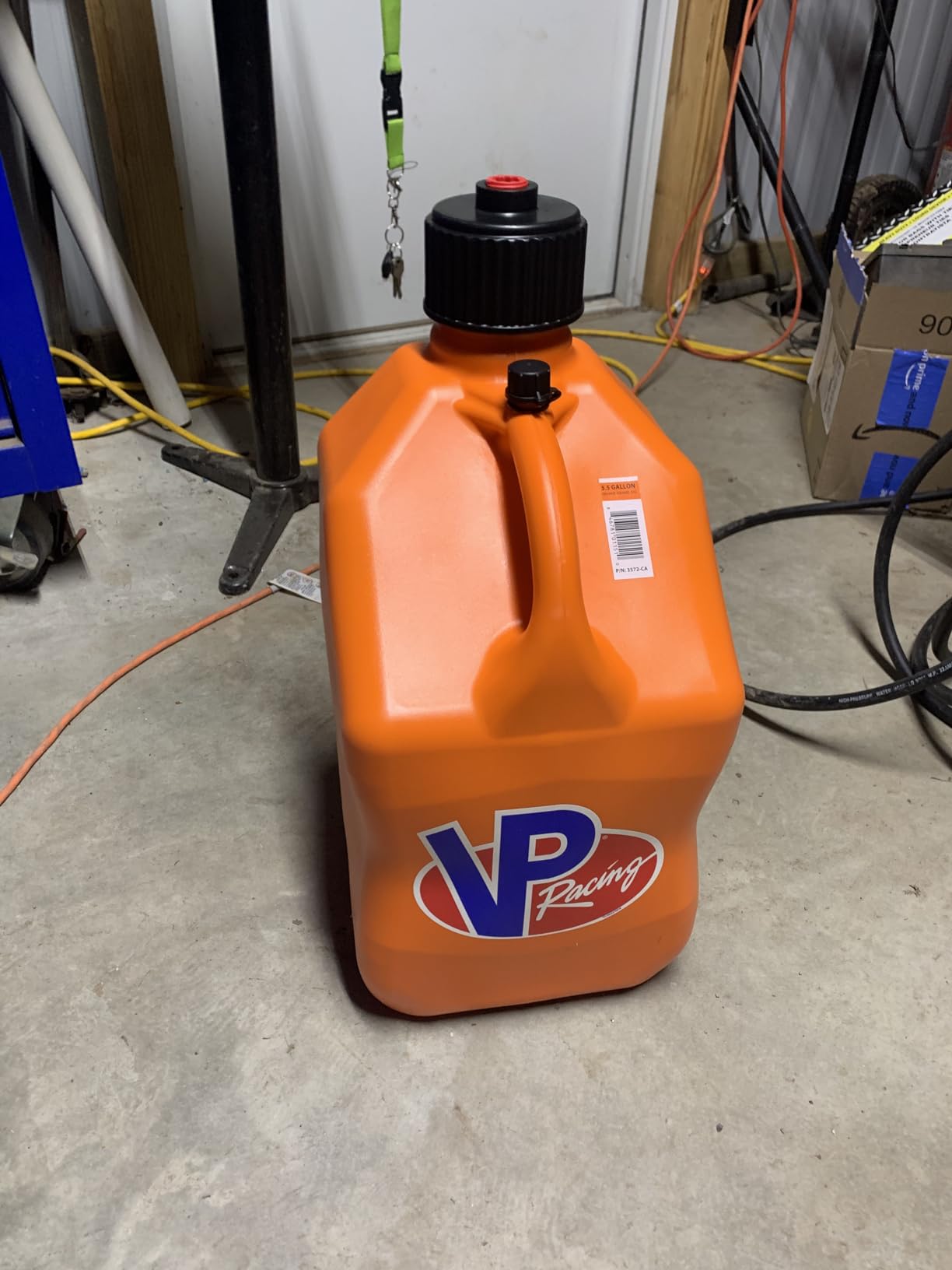 VP Racing 3572-CA Motorsport Jug - Orange, 5.5 Gallon Racing Fuel Jug, High Density Polyethylene customer photo 1