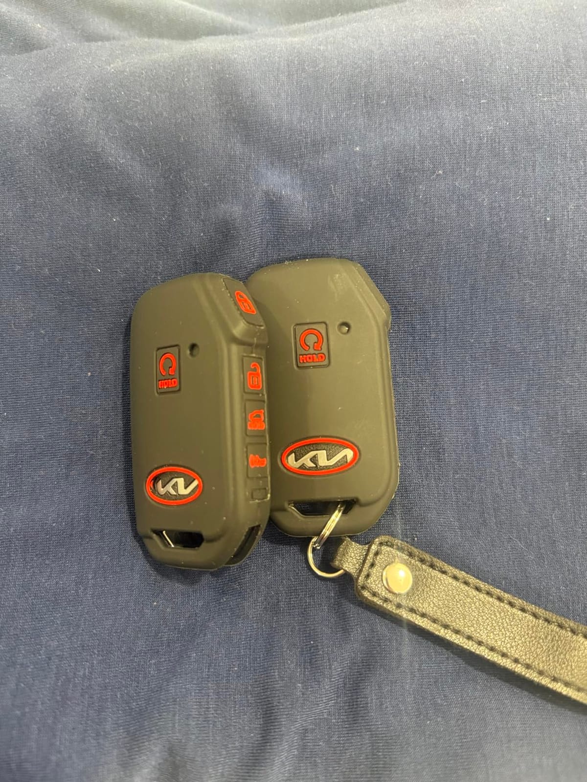 REPROTECTING Silicone Rubber Key Fob Cover Compatible with 2022-2024 Kia Cadenza Forte Forte5 K5 NIRO Rio Seltos Sorento Soul Sportage Stinger Telluride (Black Purple) customer photo 1