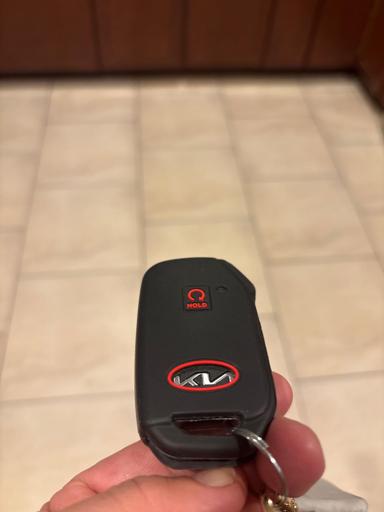 REPROTECTING Silicone Rubber Key Fob Cover Compatible with 2022-2024 Kia Cadenza Forte Forte5 K5 NIRO Rio Seltos Sorento Soul Sportage Stinger Telluride (Black Purple) customer photo 2