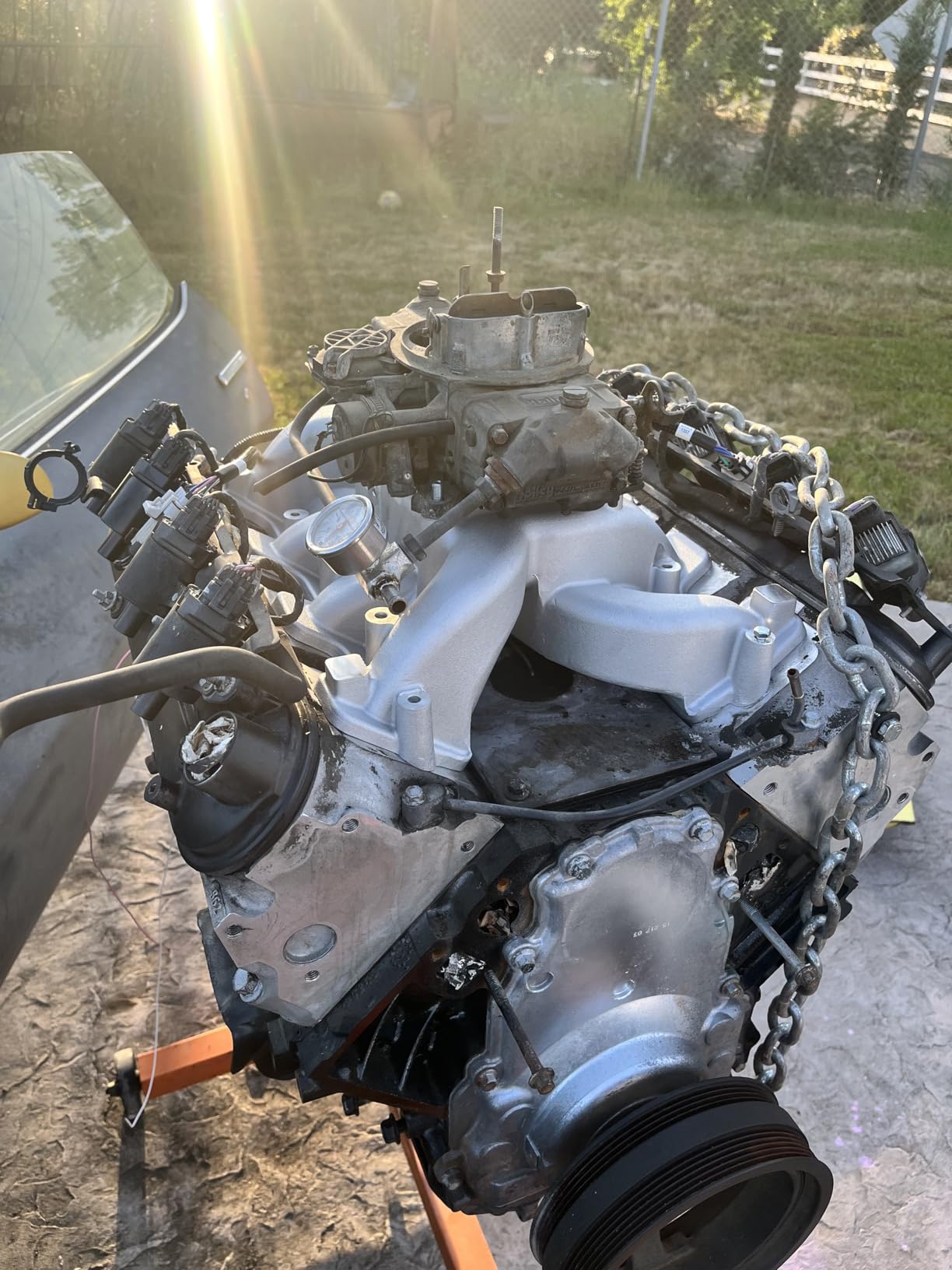 300-132 LS Dual Plane Intake Manifold Cathedral Port Carbureted customer photo 1