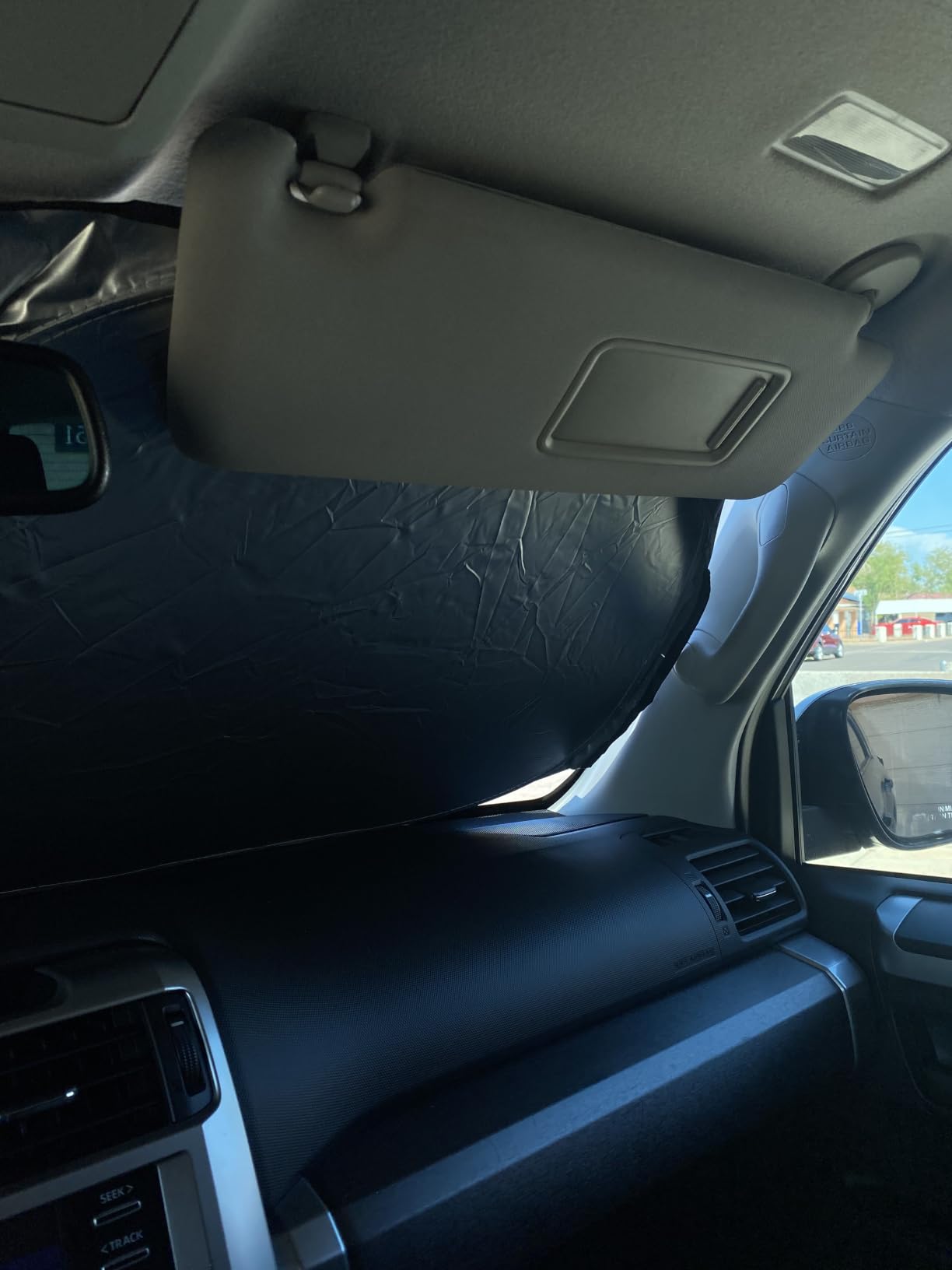 KUST Windshield Sun Shade for Hyundai Ioniq 5 Accessories 2022-2025 2026 34.5‘’x58.5‘’ Sunshade Window Sun Visor Protector Foldable Blocks UV Rays Keep Car Cooler customer photo 2