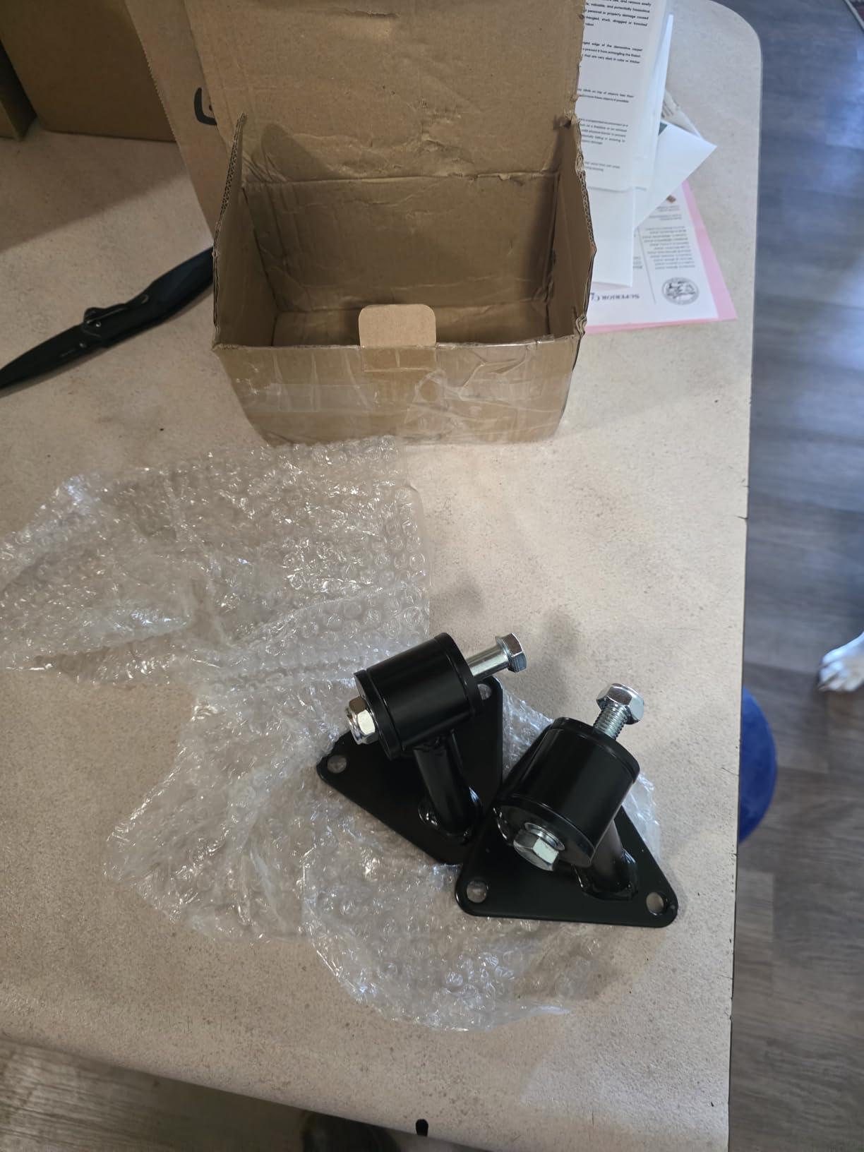 Universal Engine Weld-in Motor Mount Kit Compatible with Small and Big Block SBC BBC 350 396 454 4.3L V6 Models Swap Motor mounts Replace for 91018040 Pack of 2 customer photo 1