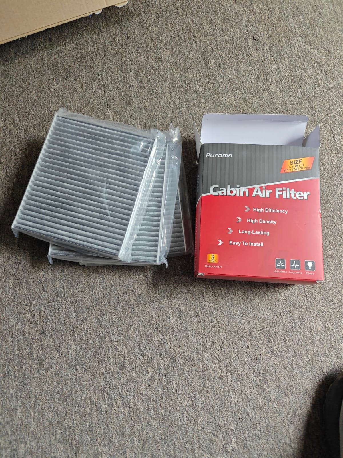 Puroma 2 Cabin Air Filter Activated Carbon for CP157 CF12157 Lexus Toyota customer photo 2