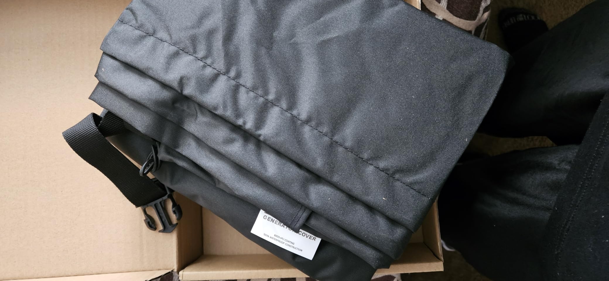Zettum Generator Cover 38 Inch - 600D Outdoor Generator Covers Heavy Duty Waterproof, Small Outside Equipment Cover for DuroMax, Westinghouse, Champion, Predator, Honda Portable Generator 5500-15000W customer photo 2