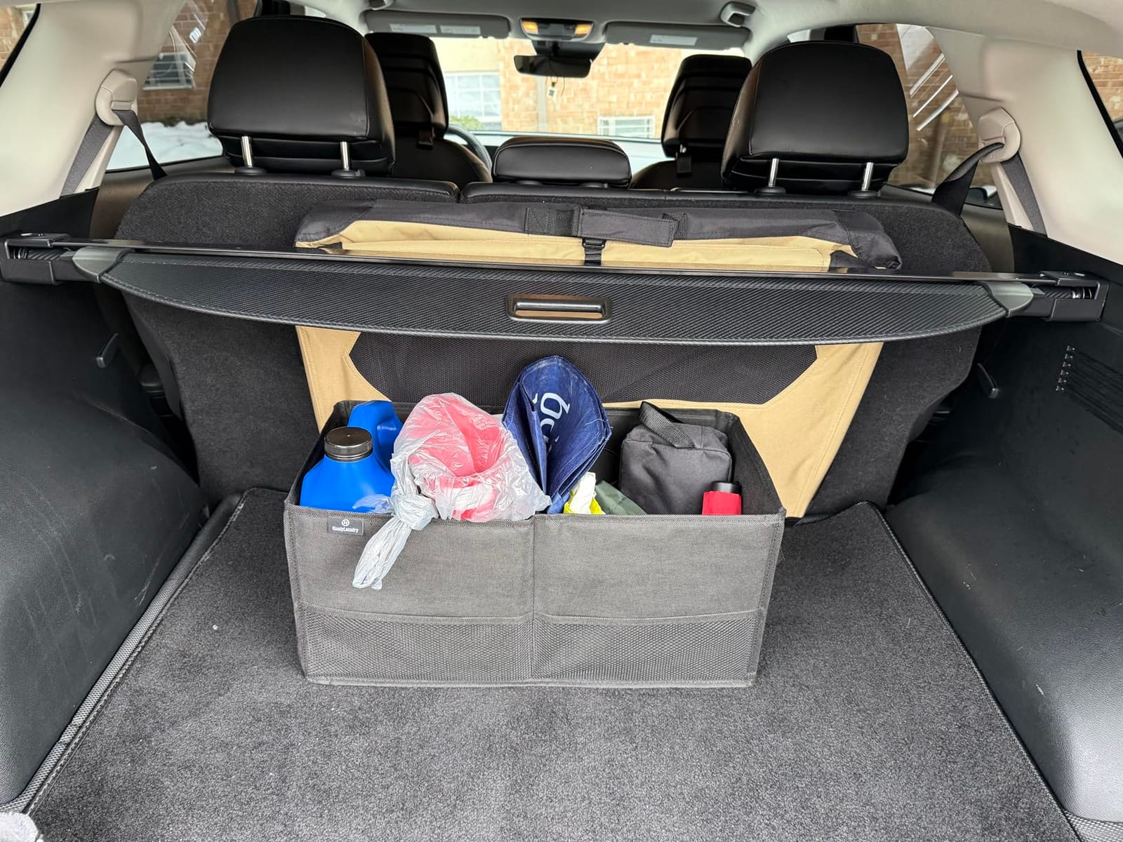 for 2023-2026 Kia Sportage Cargo Cover - Leather Retractable Rear Trunk Cover for Kia Sportage 2026 Accessories 2023-2025 Anti-Peeping Security Luggage Shade Shield customer photo 1