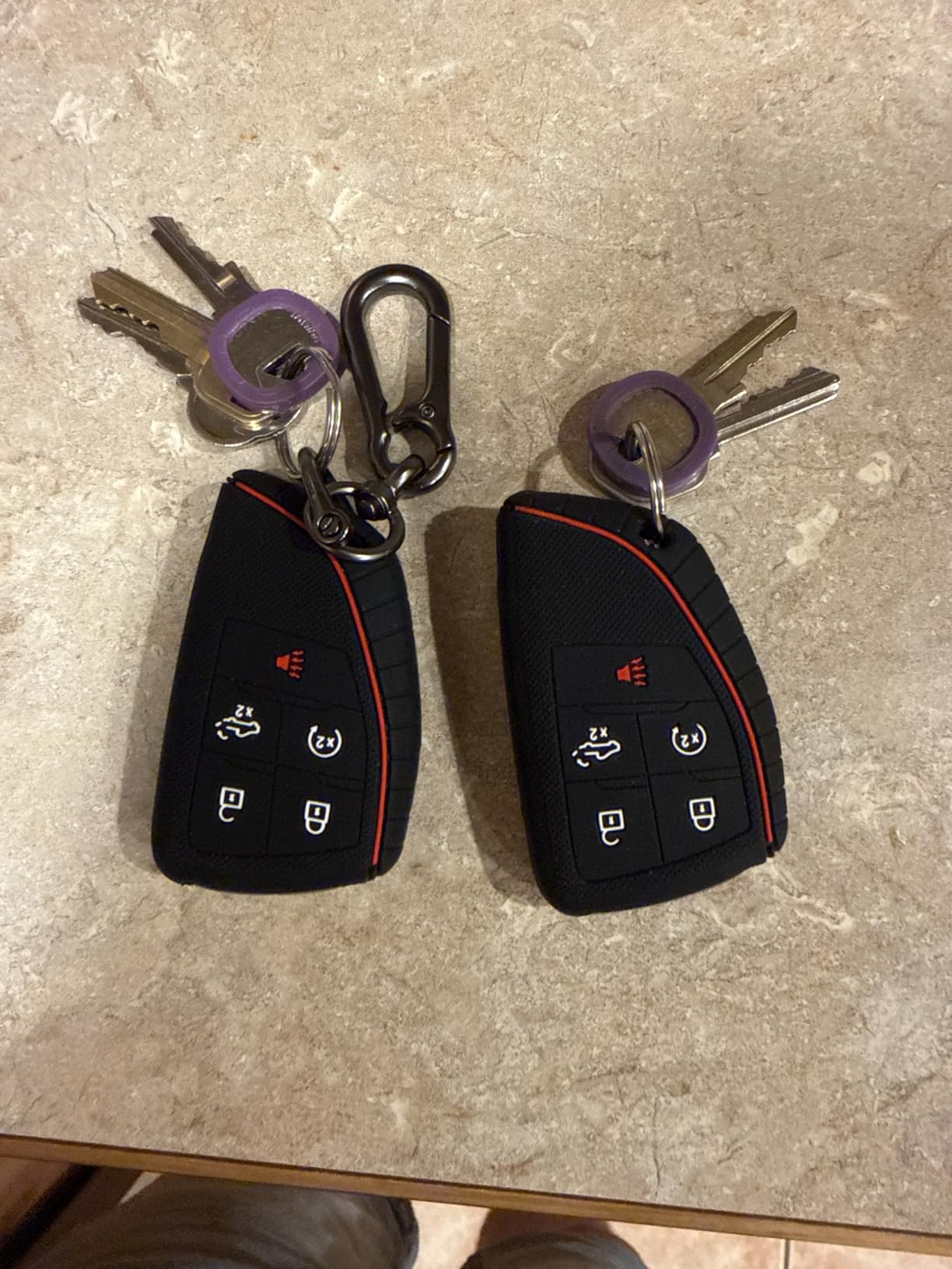 Key Fob Cover for 2026-2022 Chevy Silverado GMC Sierra 1500 2500HD 3500HD customer photo 1