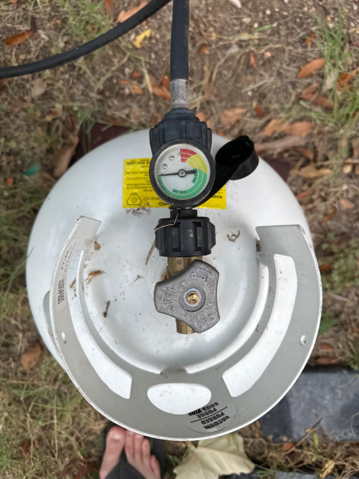 CALPOSE Propane Tank Gauge, 3 Colors Coded Level Indicator customer photo 1