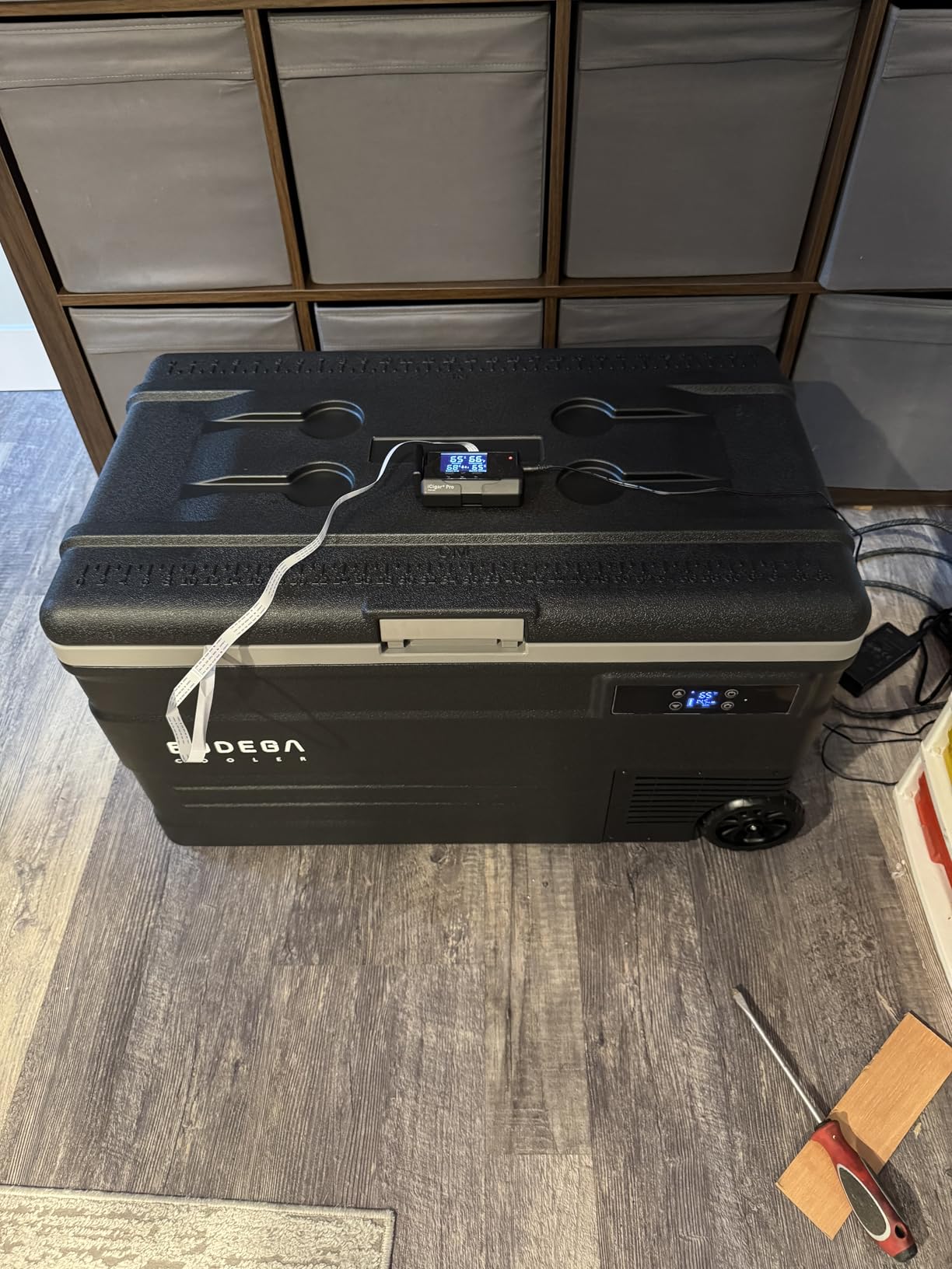 BODEGACOOLER 12 Volt Car Refrigerator,80 Quarts Portable Fridge,75L RV Freezer Single Zone,with APP Control,-4℉-68℉ Car Cooler,12/24V DC & 100-240V AC for Travel, Camping,Outdoor,Truck,SUV customer photo 1