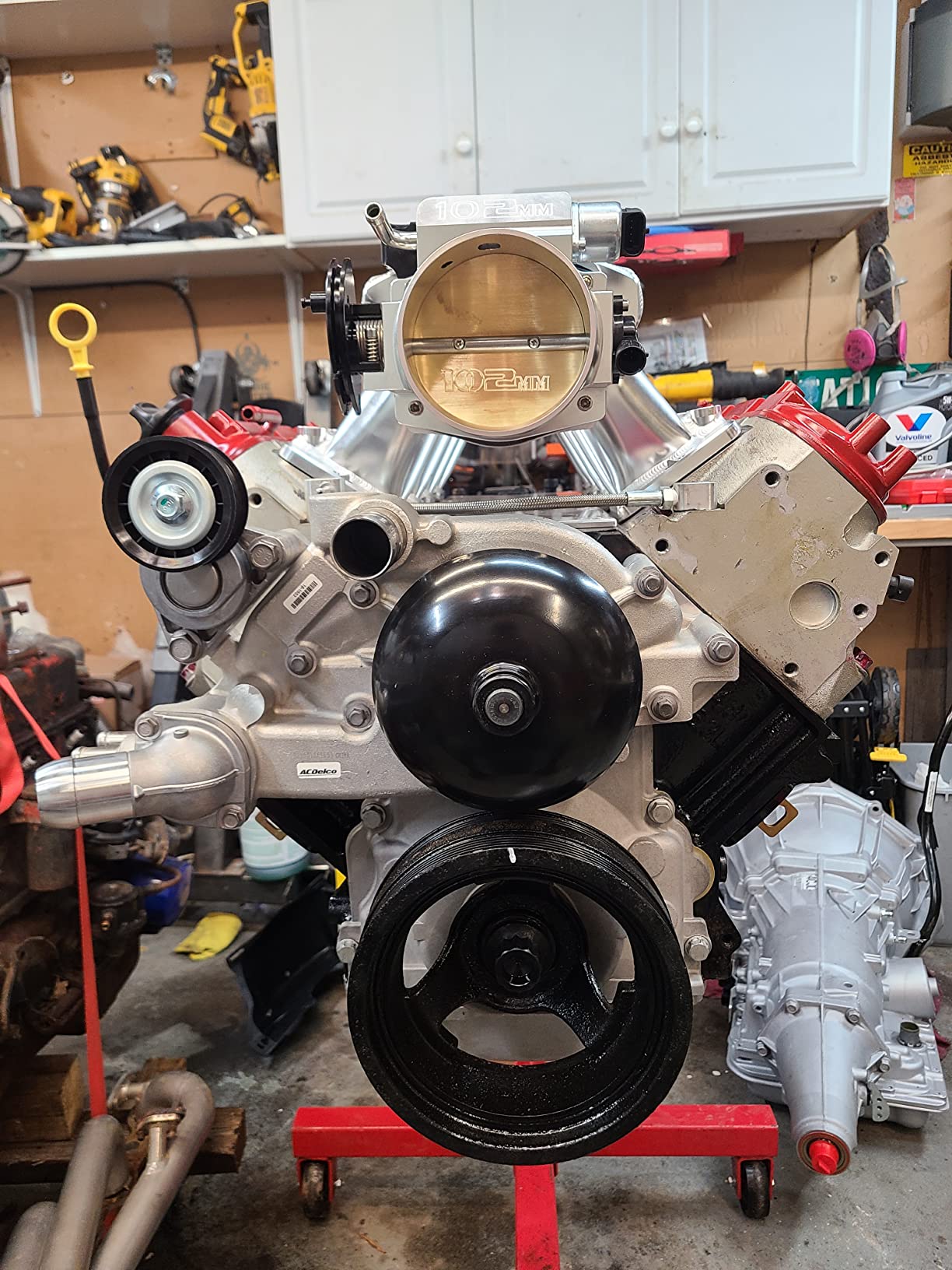 For LS Intake Manifold Low Profile Cathedral Port 92mm Compatible with Chevy GMC Pontiac LS1 LS2 LS6 Sheet Metal Fabricated EFI (Black) customer photo 2