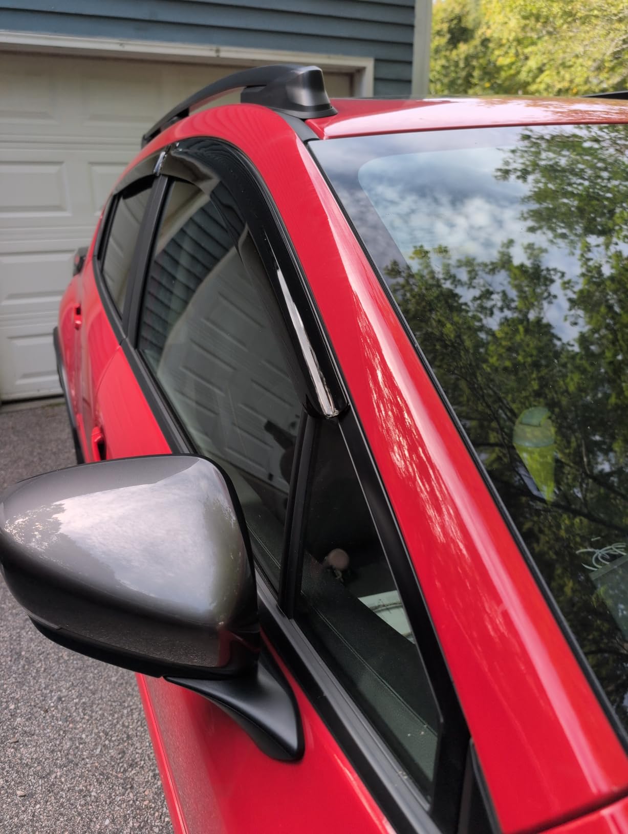 2022-2026 Tape-On Side Window Visor Deflectors for Subaru WRX Smoke Tinted Rain Guards Premium Limited GT 2023 2024 2025 customer photo 1