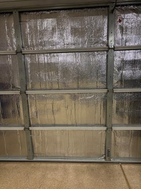 Gerrii 16 P Garage Door Insulation Kit Double Bubble Insulation Panels Reflective Aluminum Radiant Thermal Winter Summer Barrier Sheets 100 Tape for Attic Garage Wall (24 x 48 Inch) customer photo 1
